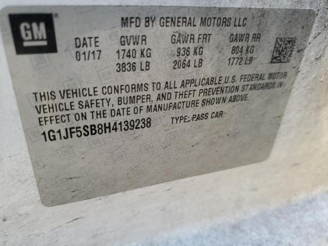 2017 CHEVROLET SONIC PREM - 1G1JF5SB8H4139238
