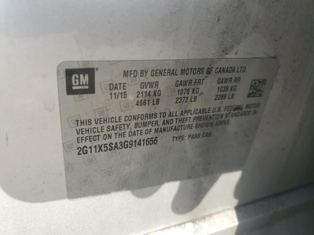 2016 CHEVROLET IMPALA LS 2G11X5SA3G9141656