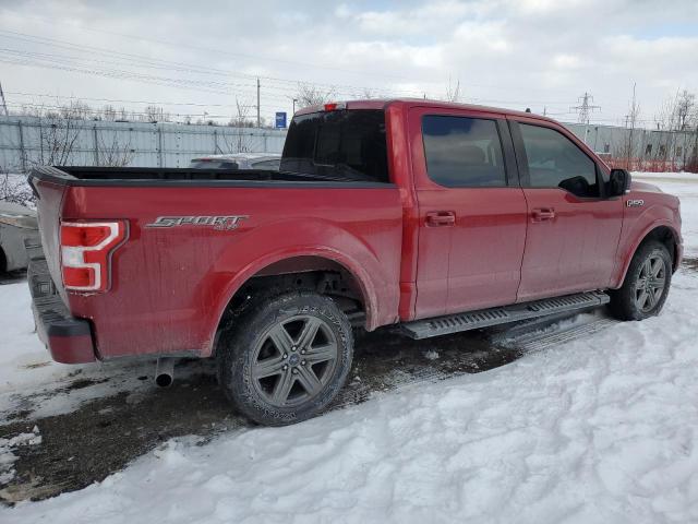 FORD F150 SUPER 2020 red  gas 1FTEW1E57LKE50770 photo #4