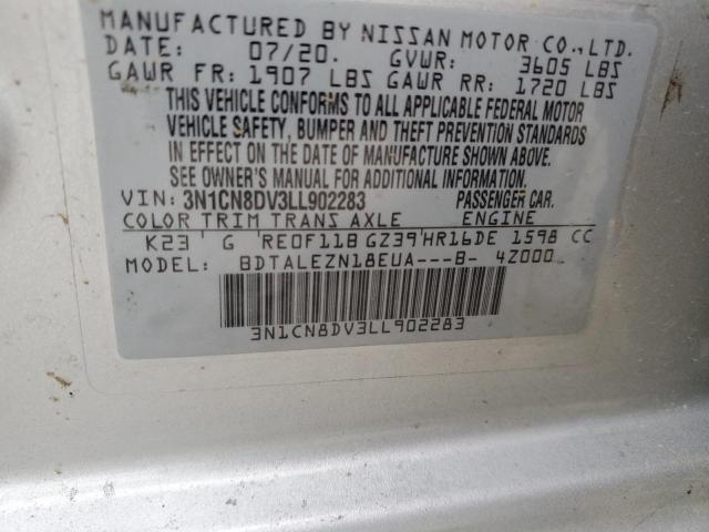 2020 NISSAN VERSA S 3N1CN8DV3LL902283