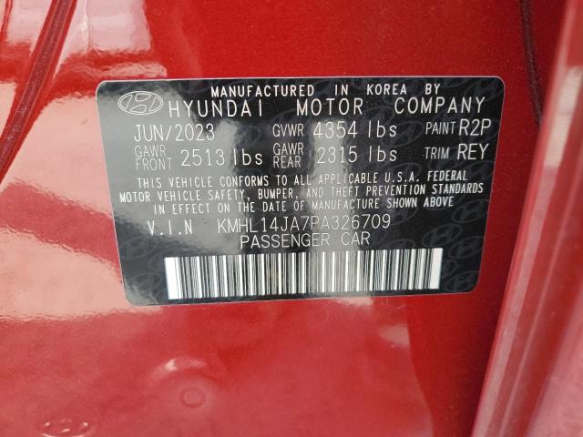 2023 HYUNDAI SONATA SEL KMHL14JA7PA326709