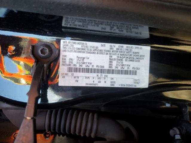 2016 FORD FOCUS SE - 1FADP3K25GL340031