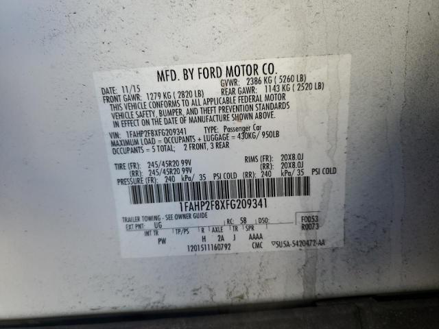 2015 FORD TAURUS LIM 1FAHP2F8XFG209341