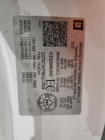 2019 GMC SAVANA G25 1GTW7AFP8K1173018