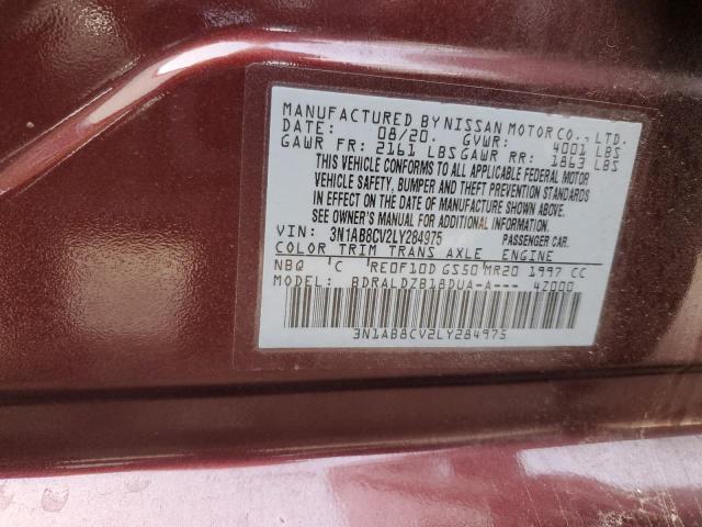2020 NISSAN SENTRA SV 3N1AB8CV2LY284975