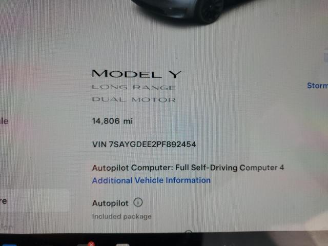 2023 TESLA MODEL Y 7SAYGDEE2PF892454