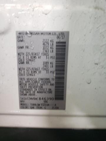2017 NISSAN ROGUE SV - 5N1AT2MV0HC846390