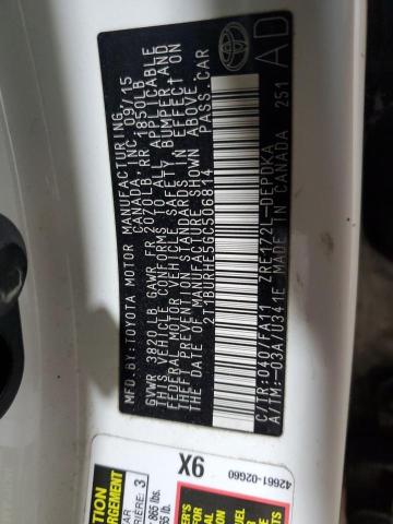 2016 TOYOTA COROLLA L 2T1BURHE5GC506814