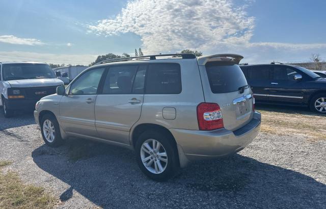 TOYOTA HIGHLANDER 2006 silver 4dr spor hybrid engine JTEDW21A860007558 photo #4