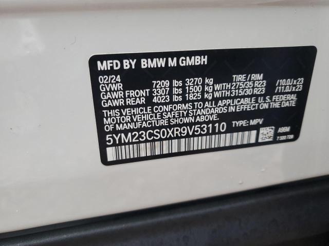 2024 BMW XM 5YM23CS0XR9V53110