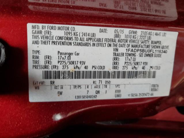 2015 FORD C-MAX SEL 1FADP5BU0FL116340