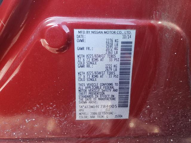 2015 NISSAN ROGUE S 5N1AT2MK7FC784005