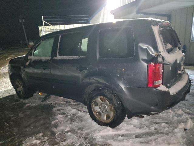 HONDA PILOT LX 2012 charcoal  gas 5FNYF4H27CB056831 photo #3