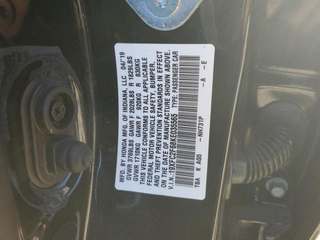 2019 HONDA CIVIC LX - 19XFC2F68KE035565