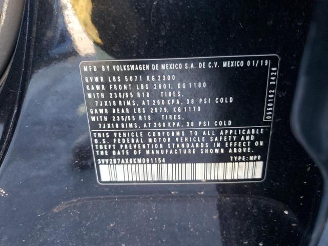 2019 VOLKSWAGEN TIGUAN SE - 3VV2B7AX6KM091154
