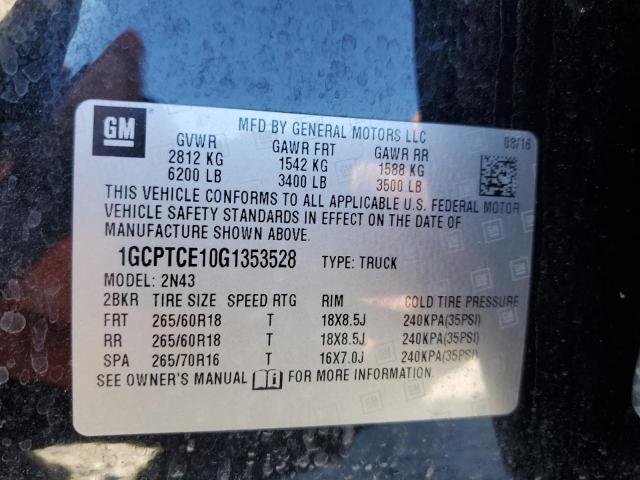 2016 CHEVROLET COLORADO L - 1GCPTCE10G1353528