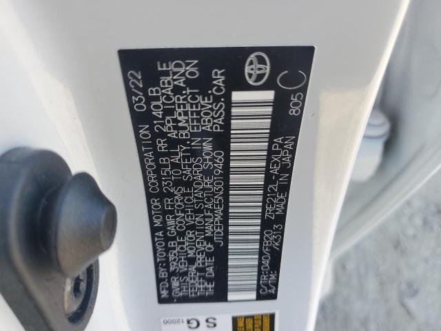 2022 TOYOTA COROLLA LE - JTDEPMAE5N3019460