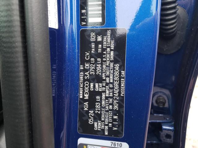 2024 KIA FORTE LX - 3KPF24AD6RE808046