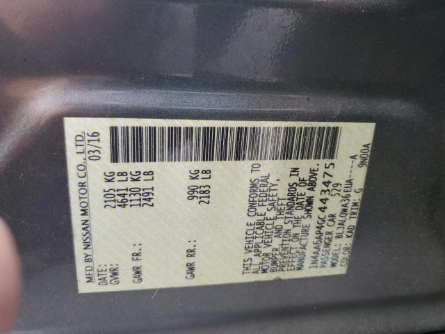 2016 NISSAN MAXIMA 3.5 - 1N4AA6AP4GC443475