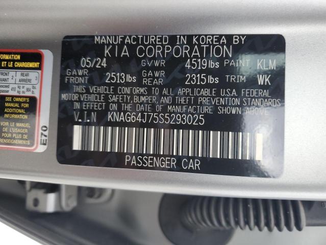 2025 KIA K5 GT LINE KNAG64J75S5293025