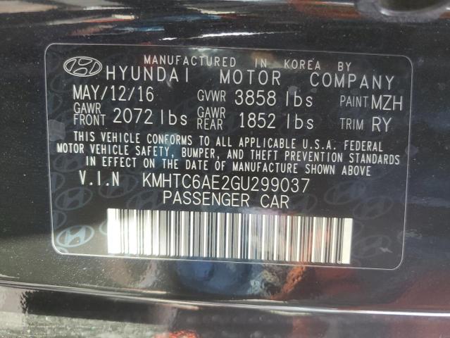 2016 HYUNDAI VELOSTER T KMHTC6AE2GU299037
