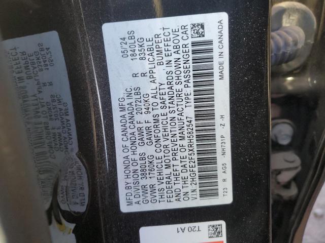 2024 HONDA CIVIC SPOR - 2HGFE2F5XRH582547