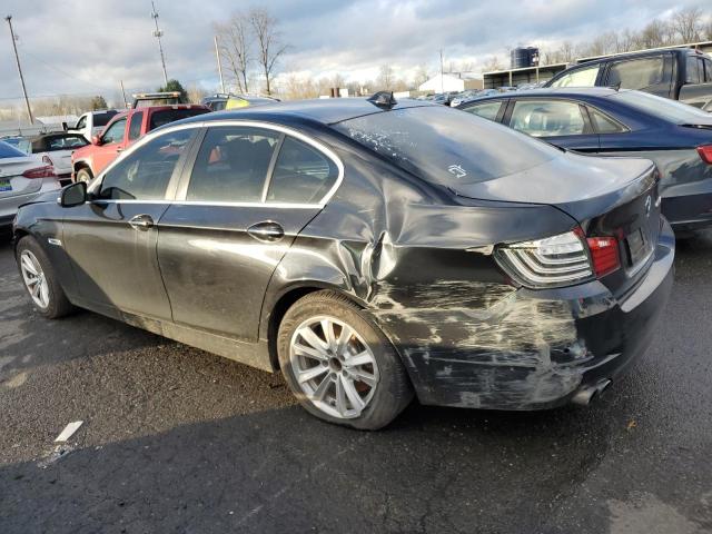 BMW 528 I 2014 black  gas WBA5A5C58ED512187 photo #3
