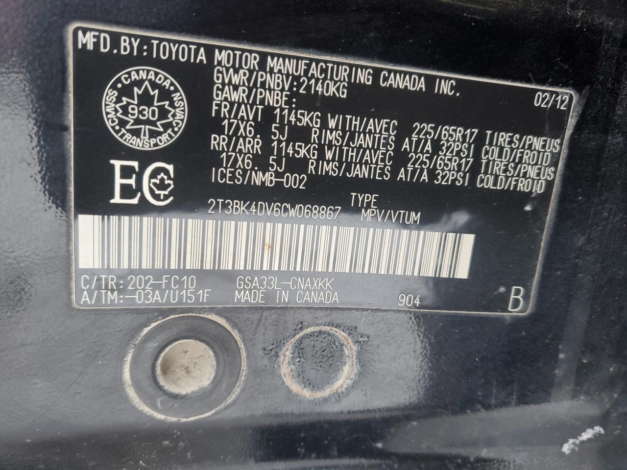 Toyota Rav4 2012