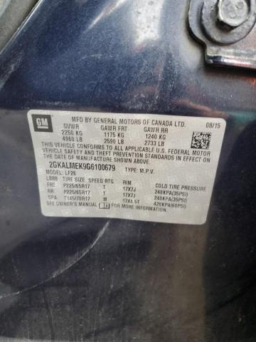 2016 GMC TERRAIN SL - 2GKALMEK9G6100679