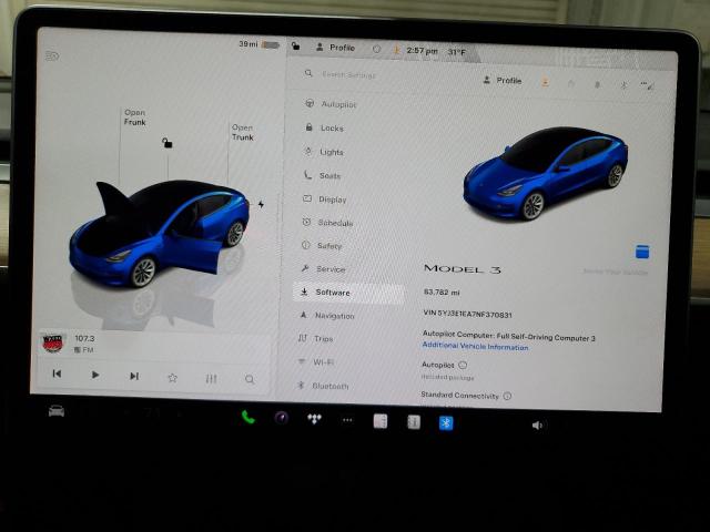 2022 TESLA MODEL 3 - 5YJ3E1EA7NF370831