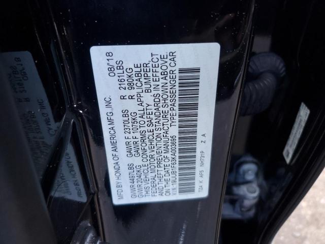 2019 ACURA TLX TECHNO - 19UUB1F63KA003695