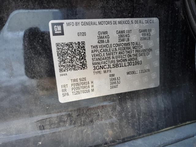 2020 CHEVROLET TRAX 1LT - 3GNCJLSB1LL301093