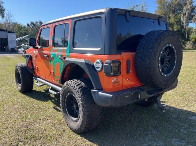 JEEP WRANGLER U 2018 orange  gas 1C4HJXDGXJW172695 photo #4