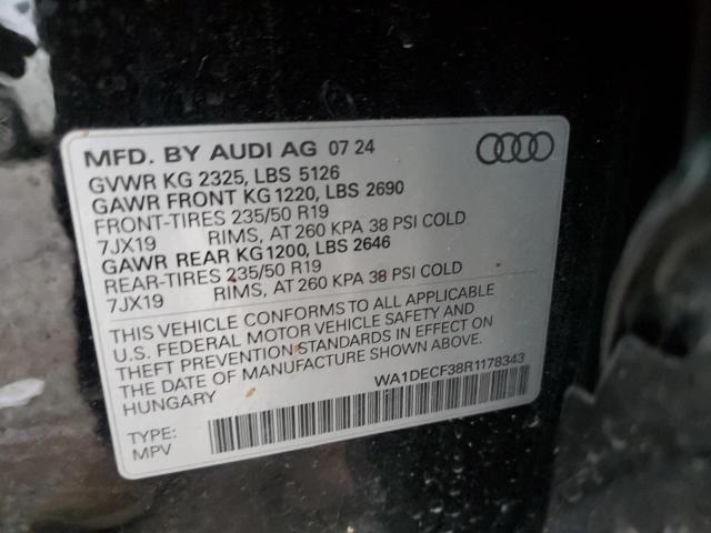 2024 AUDI Q3 PREMIUM - WA1DECF38R1178343