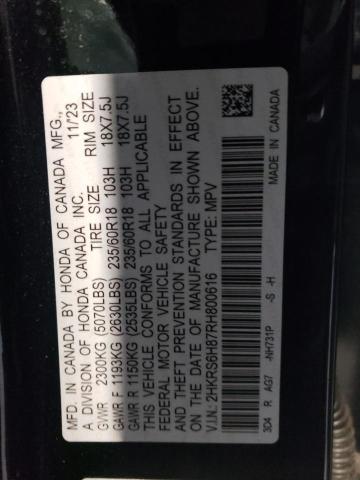 2024 HONDA CR-V SPORT - 2HKRS6H87RH800616