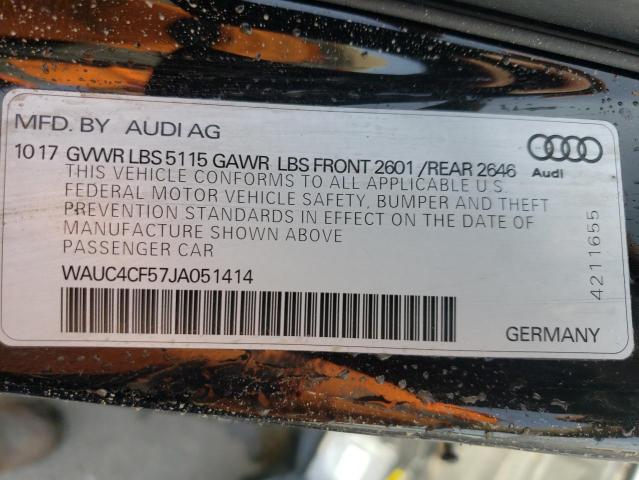 2018 AUDI S5 PRESTIG - WAUC4CF57JA051414