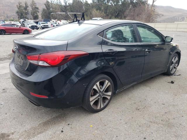 HYUNDAI ELANTRA SE 2015 black sedan 4d gas KMHDH4AHXFU230616 photo #4