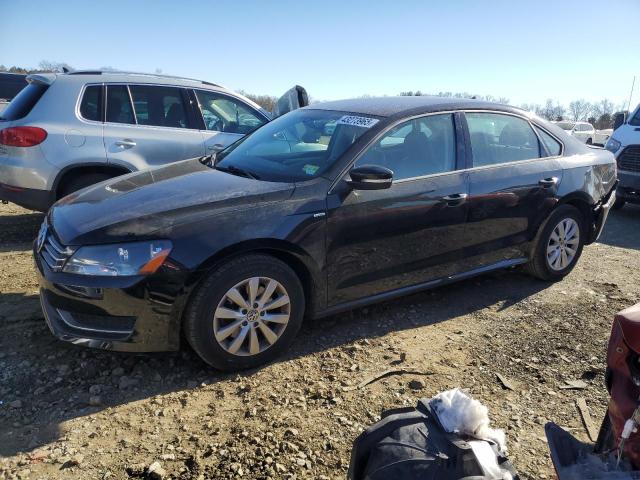 VOLKSWAGEN PASSAT 2015 black  gas 1VWAT7A35FC005115 photo #1