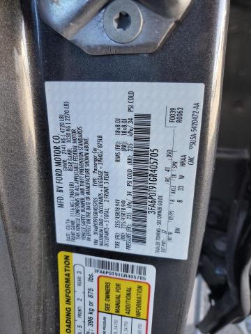 2016 FORD FUSION SE - 3FA6P0T91GR405705