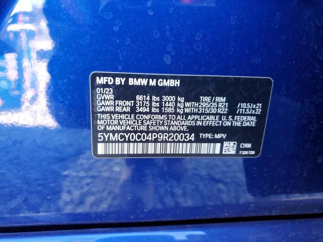 2023 BMW X6 M 5YMCY0C04P9R20034