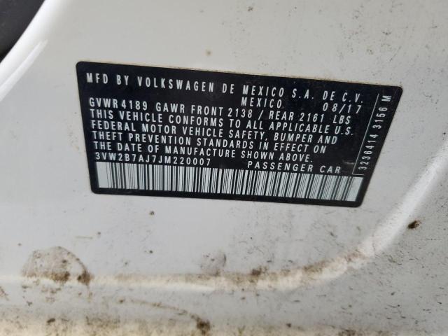 2018 VOLKSWAGEN JETTA S - 3VW2B7AJ7JM220007