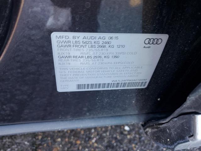 2016 AUDI Q5 PREMIUM - WA1L2AFP8GA016690