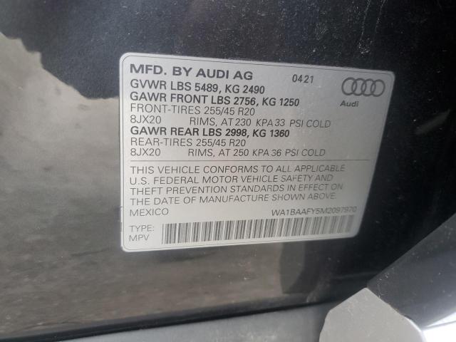 2021 AUDI Q5 PREMIUM - WA1BAAFY5M2097970