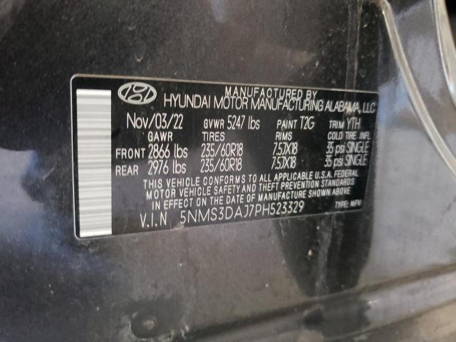 2023 HYUNDAI SANTA FE S 5NMS3DAJ7PH523329