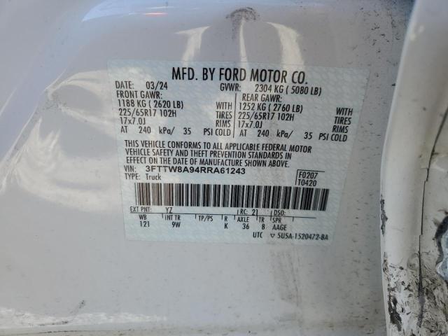 2024 FORD MAVERICK X 3FTTW8A94RRA61243