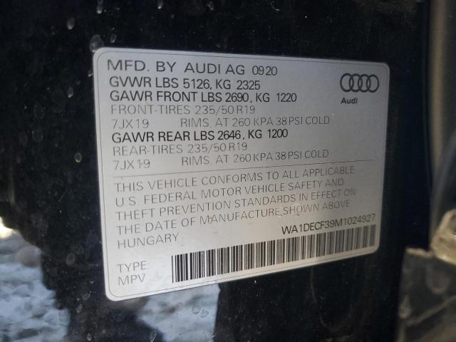 2021 AUDI Q3 PREMIUM - WA1DECF39M1024927
