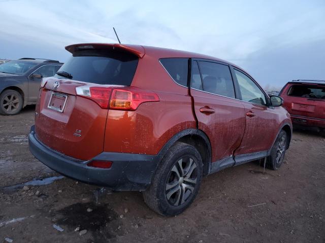 TOYOTA RAV4 LE 2015 orange  gas JTMBFREV0FJ048326 photo #4