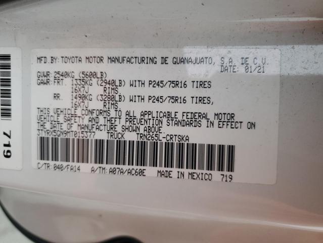 2021 TOYOTA TACOMA ACC - 3TYRX5GN9MT015377