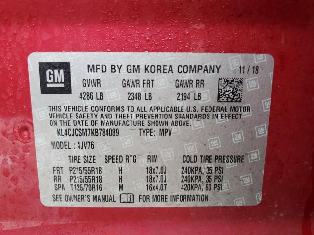 2019 BUICK ENCORE ESS KL4CJCSM7KB784089