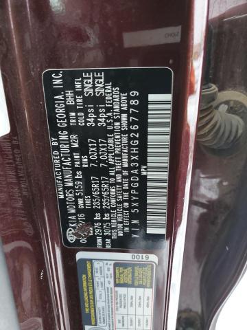 2017 KIA SORENTO LX - 5XYPGDA3XHG267789